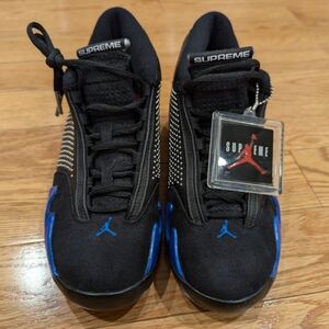 Supremex Air Jordan 14 RetroBlack Varsity Royal / Men's 7